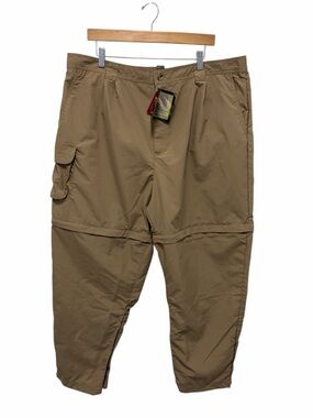 Campmor Vintage Khaki Tan Cargo Convertible Hiking Pans Shorts - NWT - XXL